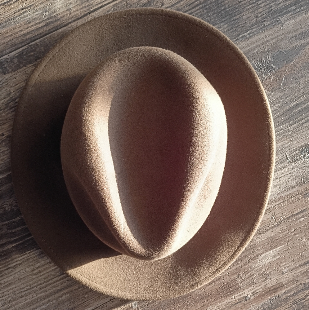 Will & Bear William Brown Fedora Hat Size Large 100% Wool Packable New - Picture 2 of 8